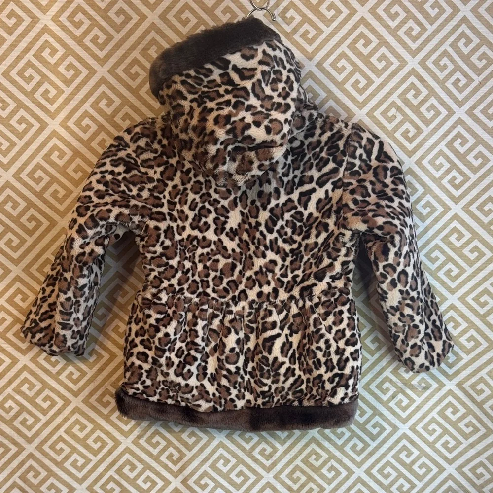 Rothschild Leopard Print Kids Puffer Coat